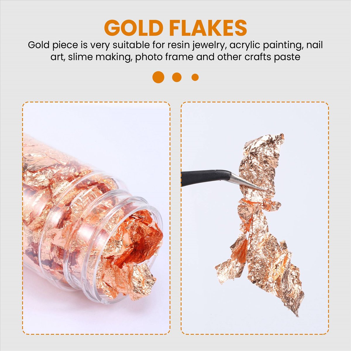 Gold Foil Flakes - Exquisite- Gold Foil Flakes for Resin