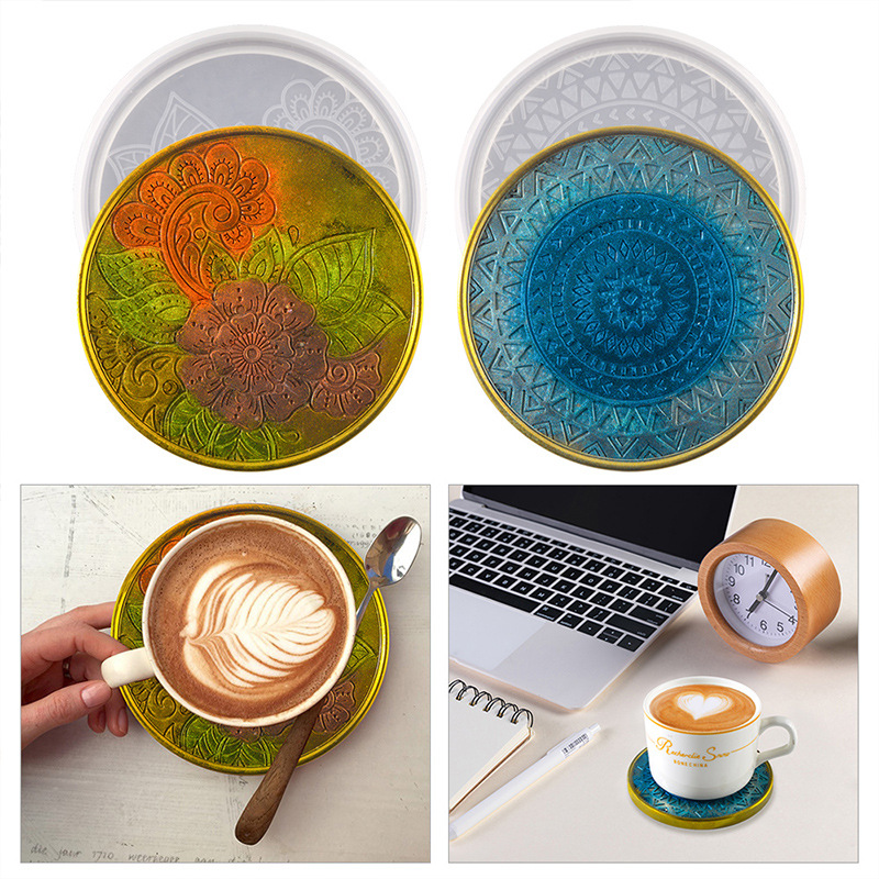 Flower Coaster Silicone Mold E - Coaster Mold Round ulasan dan harga