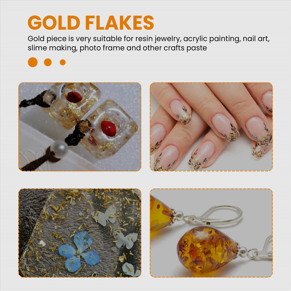 Exquisite- Gold Foil Flakes fo - Gold Foil Flakes ulasan dan harga