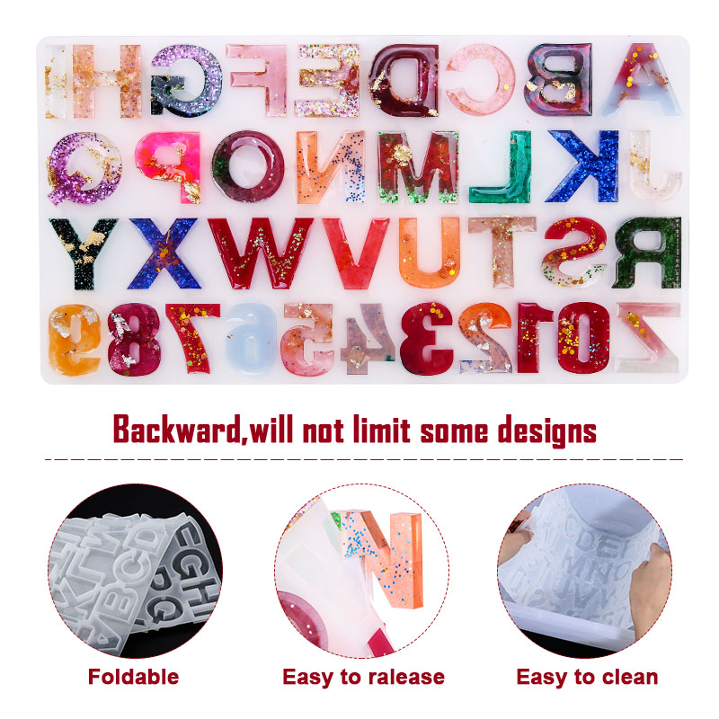 Alphabet Epoxy Resin Mold Kit  - Resin Jewelry Kit ulasan dan harga