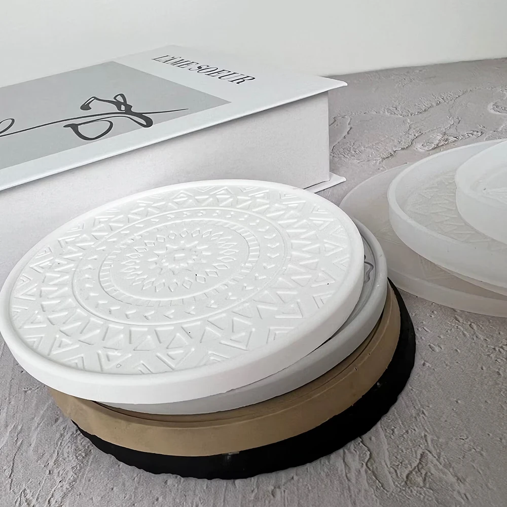 Mandala Round Coaster Resin Si - Coaster Mold Round ulasan dan harga
