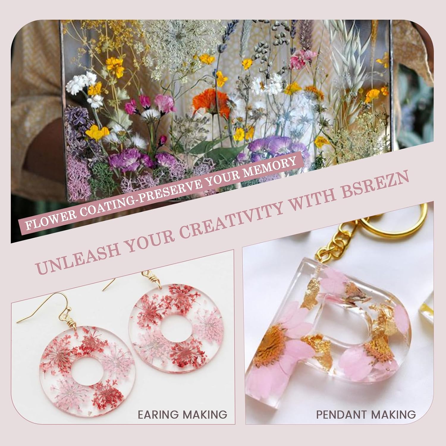 Crystal Clear&Low Odor,UV Ligh - Resin Jewelry Kit ulasan dan harga