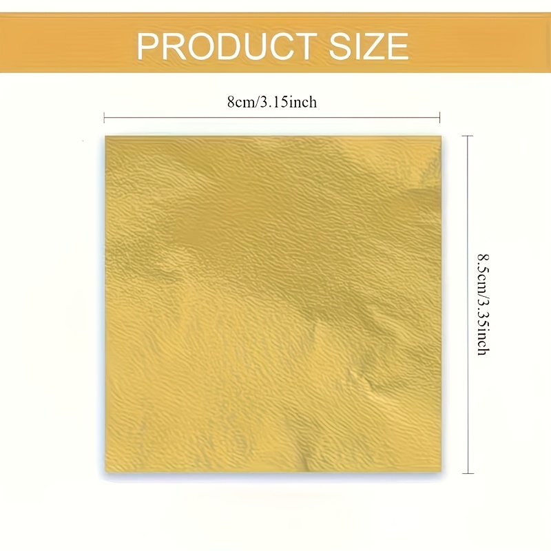 Set of 100Pcs Imitation Gold F - Gold Foil Flakes ulasan dan harga