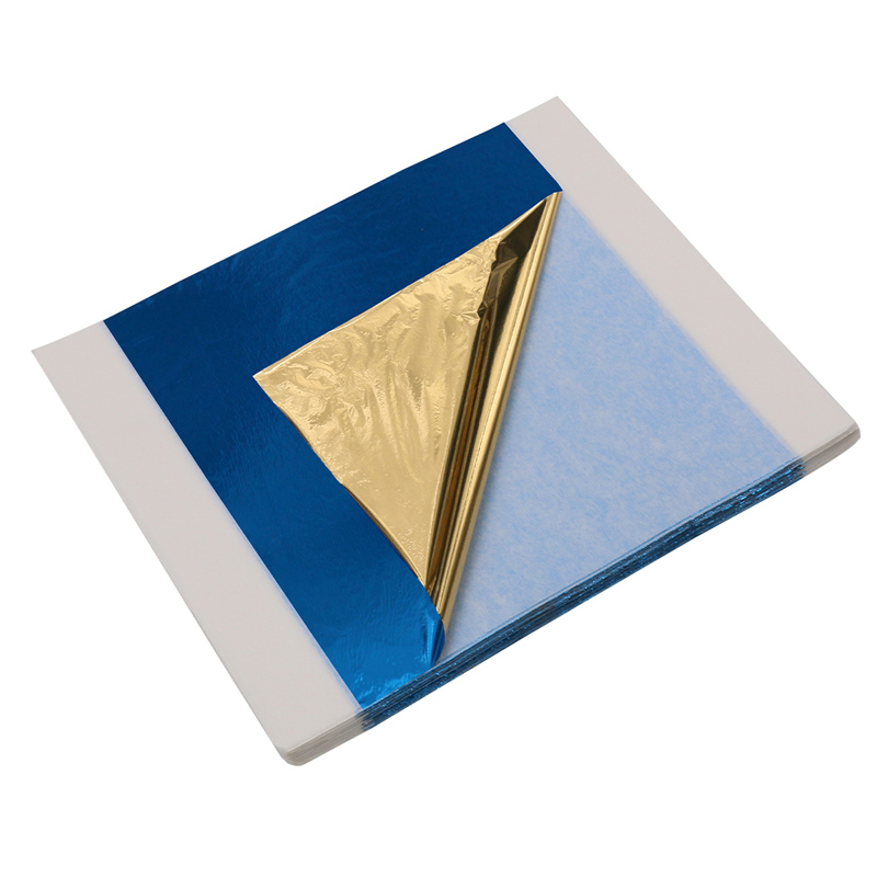 100pcs Imitation Gold Leaf Foi - Gold Foil Flakes ulasan dan harga