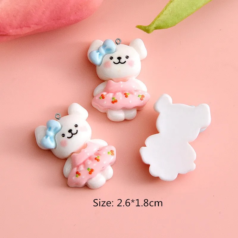 10pcs Cartoon Dog Resin Charms - Resin Crafts Diy ulasan dan harga