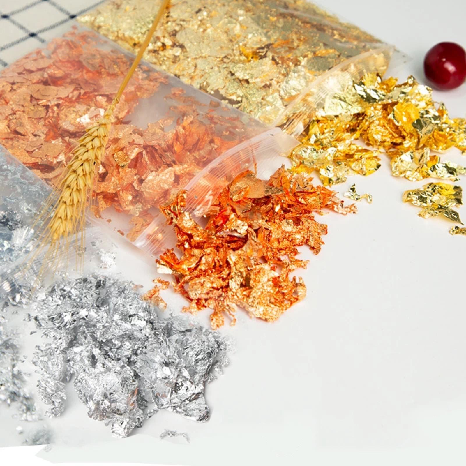 Metallic Flake, 20g Gold Flake - Gold Foil Flakes ulasan dan harga