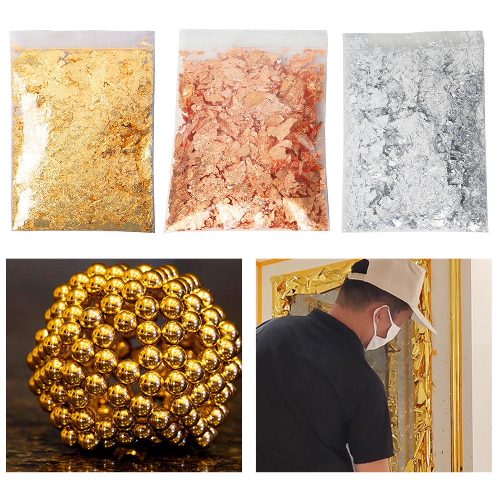 Metallic Flake, 20g Gold Flake - Gold Foil Flakes ulasan dan harga
