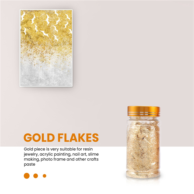 ABEZ Gold Foil Flakes For Resi - Gold Foil Flakes ulasan dan harga
