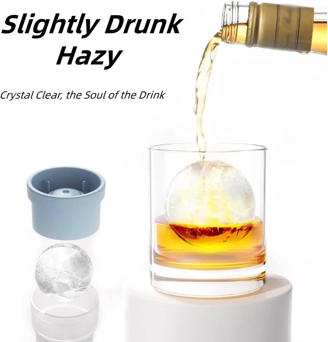 Large Round Silicone Ice Ball  - Coaster Mold Round ulasan dan harga